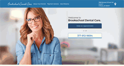 Desktop Screenshot of brookschooldentalcare.com